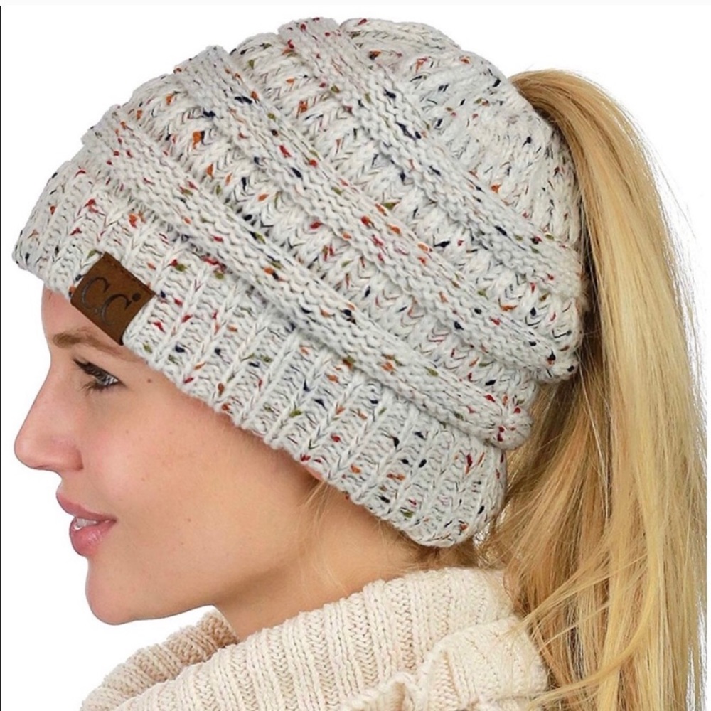 CC Messy Bun Beanie